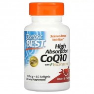 Doctor's Best High Absorption CoQ10 with BioPerine 100 mg - 60 Softgels