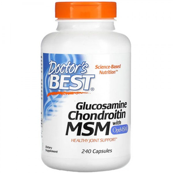 Doctor's Best Glucosamine Chondroitin MSM with OptiMSM - 240 Capsules