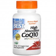 Doctor's Best High Absorption CoQ10 with BioPerine, 100 mg, 60 Veggie Caps
