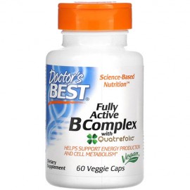 Doctor's Best Fully Active B Complex with Quatrefolic 60 veggie caps