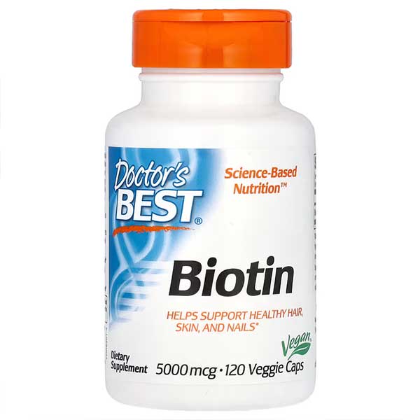 Doctor's Best Biotin 5000 mcg 120 veggie caps