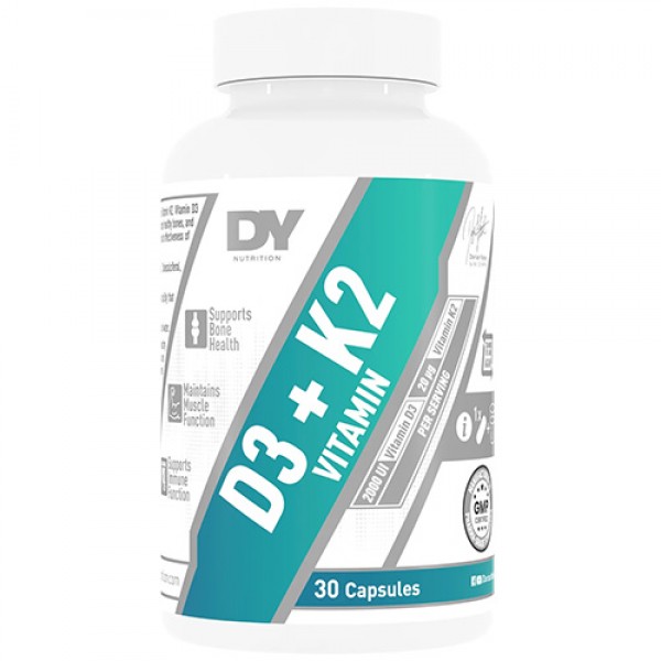 Dorian Yates Vitamin D3 2000iu + K2 - 30 Caps 