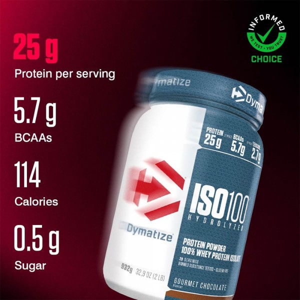 Dymatize ISO 100 Hydrolyzed Whey Protein Isolate 932g