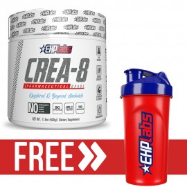 EHPLabs Crea-8 Creatine Monohydrate - 500g + Free EHPLabs Shaker