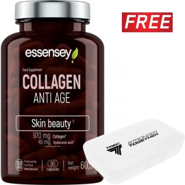 Essensey Collagen Anti Age Skin Beauty - 90 Vegan Caps + Free Trec Pill Box