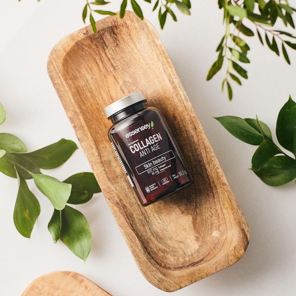 Essensey Collagen Anti Age Skin Beauty - 90 Vegan Caps + Free Trec Pill Box