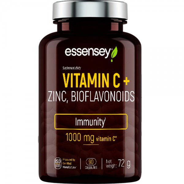 Essensey Vitamin C + Zinc, Bioflavonoids - 90 Capsules