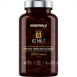 Essensey Vitamin D3 K2 MK-7 2000iu - 90 caps