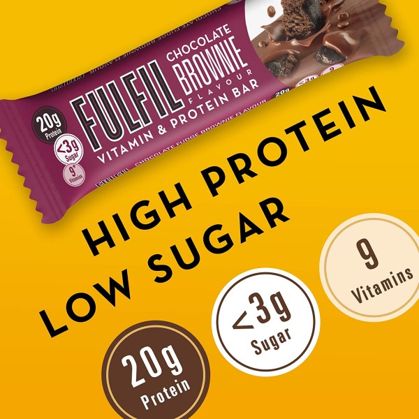 Fulfil Chocolate Brownie Protein Bars 15 x 55g
