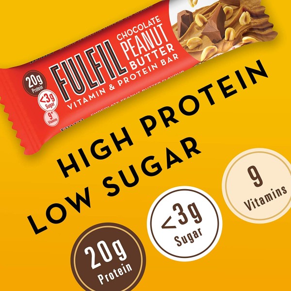 Fulfil Chocolate Peanut Butter Protein Bars 15 x 55g
