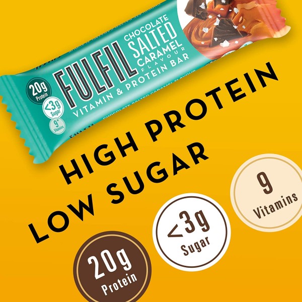 Fulfil Chocolate Salted Caramel Protein Bars 15 x 55g
