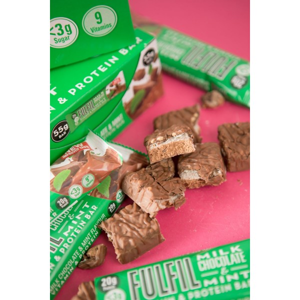 Fulfil Milk Chocolate Mint Protein Bars 15 x 55g