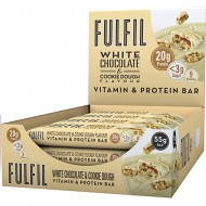 Fulfil White Chocolate & Cookie Dough Protein Bars 15 x 55g