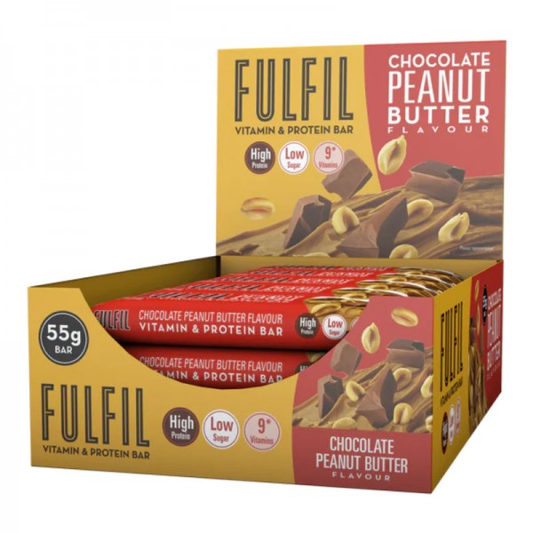 Fulfil Chocolate Peanut Butter Protein Bars 15 x 55g