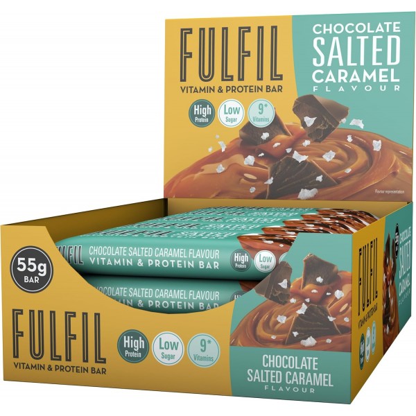 Fulfil Chocolate Salted Caramel Protein Bars 15 x 55g
