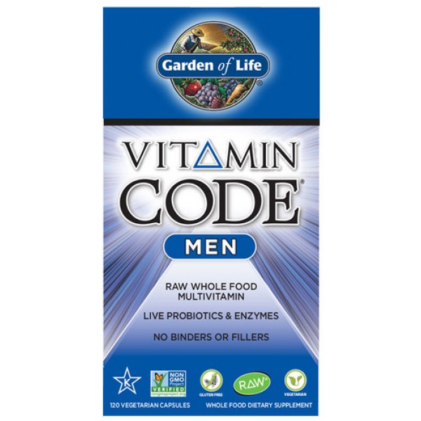 Garden of Life Vitamin Code Men Multivitamin 120 Veg Caps