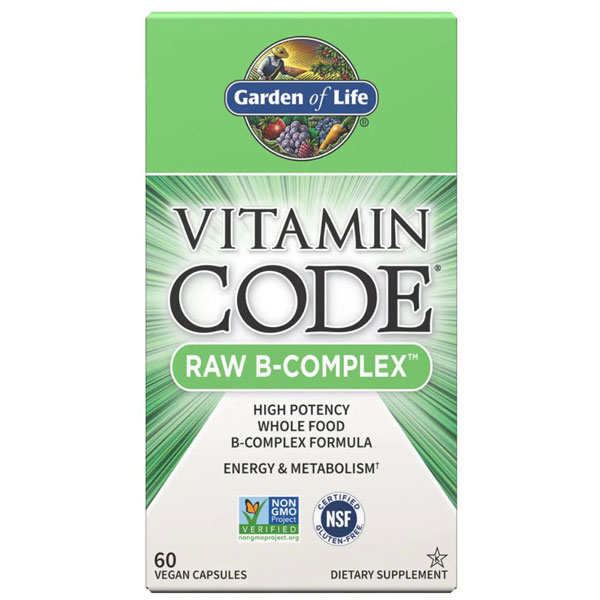 Garden of Life Vitamin Code RAW B-Complex + Probiotics - 60 Vegan Caps