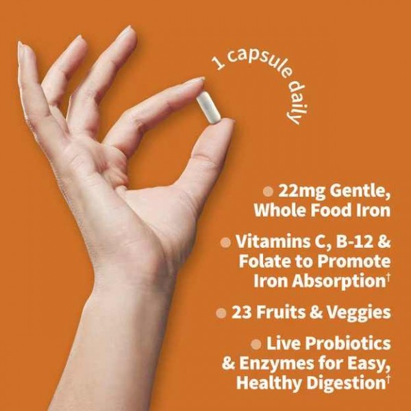 Garden Of Life Raw Iron - 30 Veg Capsules