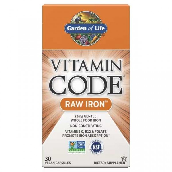 Garden Of Life Raw Iron - 30 Veg Capsules