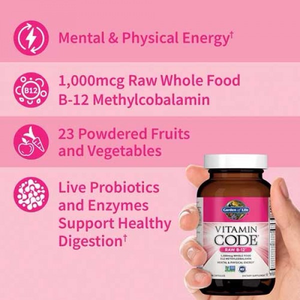 Garden of Life Vitamin Code RAW B12 - 30 Veg Caps