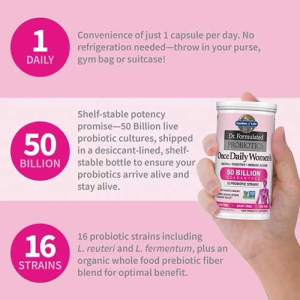 Garden of Life Dr. Formulated Probiotics Once Daily Womens - *50 Billion*  - 30 Veg Caps