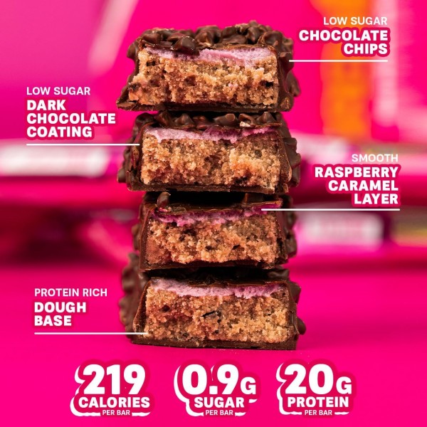 Grenade Dark Chocolate Raspberry Protein Bar 60g x 12