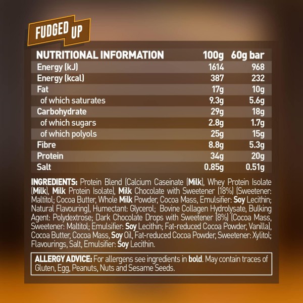 Grenade Fudged Up Protein Bar 60g x 12