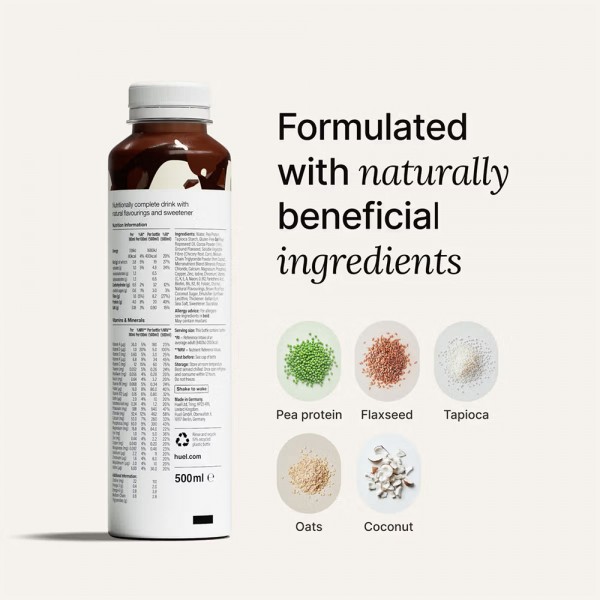 Huel High Protein Complete Meal Drink - 8 x 500ml