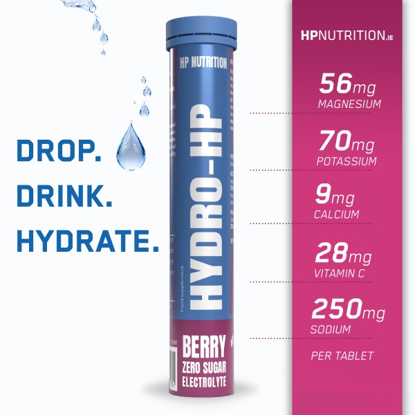 HPnutrition Hydro-HP Electrolyte Tablets - 20 Tablets *Buy 1 Get 1 Free*