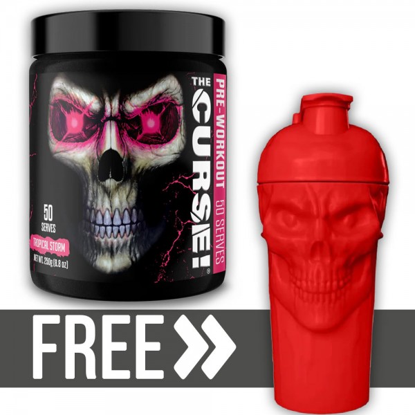 JNX Sports The Curse Pre Workout 250g *50 Servings* + Free JNX Shaker 
