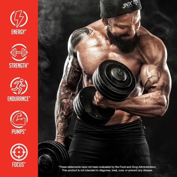 JNX Sports The Curse Pre Workout 250g *50 Servings* + Free JNX Shaker 