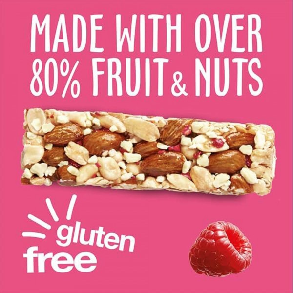 KIND White Chocolate Raspberry Bars - 12x40g *BB 10/July/2026