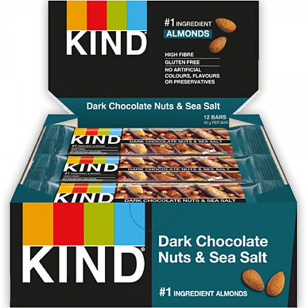 KIND Dark Chocolate Nuts & Sea Salt - 12 x 40g
