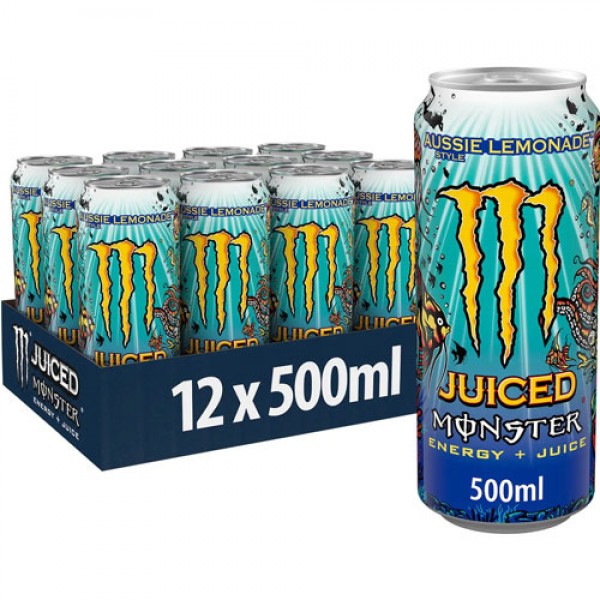 Monster Aussie Lemonade Energy 12 x 500ml