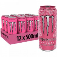 Monster Energy Ultra Rosa 500ml (Zero Sugar) - Pack of 12