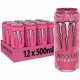 Monster Energy Ultra Rosa 500ml (Zero Sugar) - Pack of 12