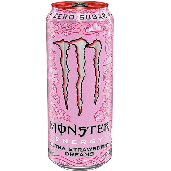 Monster Energy Ultra Strawberry Dreams 500ml (Zero Sugar) - Pack of 12 
