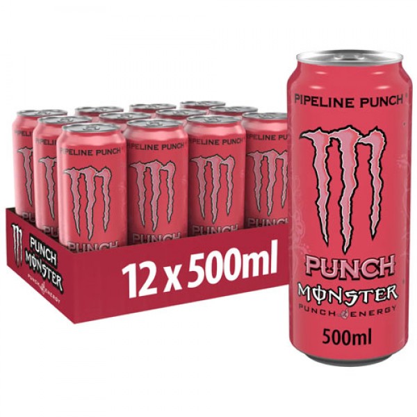 Monster Energy Pipeline Punch 500ml -  Pack of 12