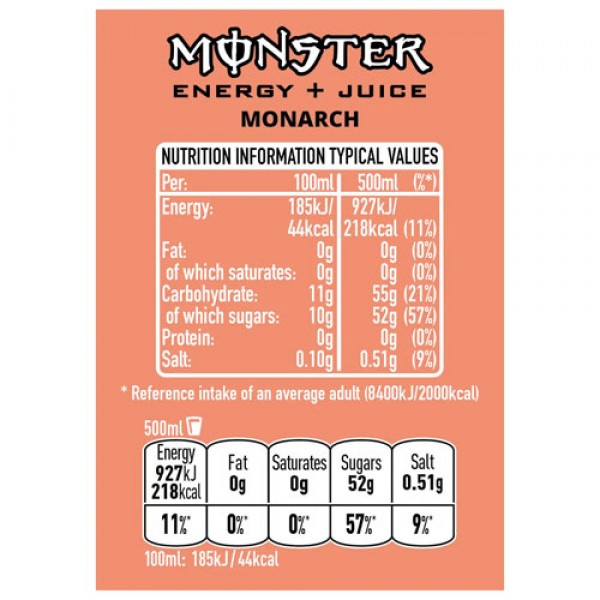 Monster Energy Monarch 500ml - Pack of 12