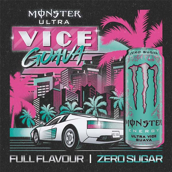 Monster Energy Ultra Vice Guava Zero Sugar 500ml x 12