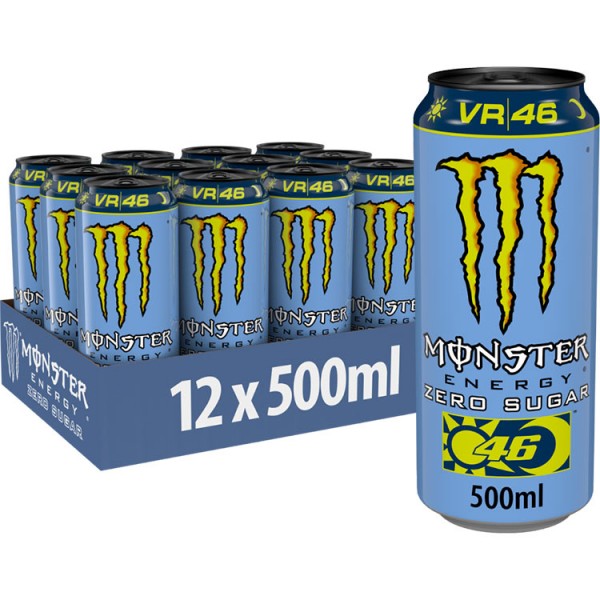 Monster Energy Rossi VR46 Zero Sugar - 500ml x 12 