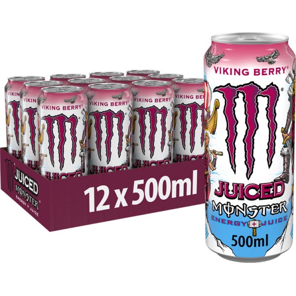 Monster Juiced Viking Berry - 500ml x 12 