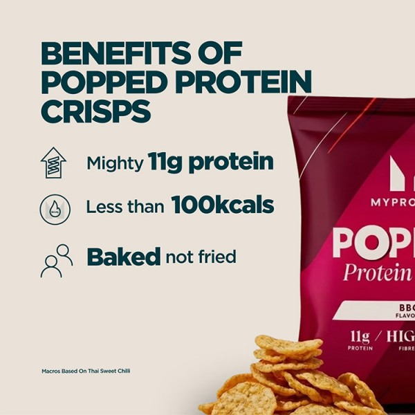 Myprotein Popped Protein Crisps - 6 x 25g