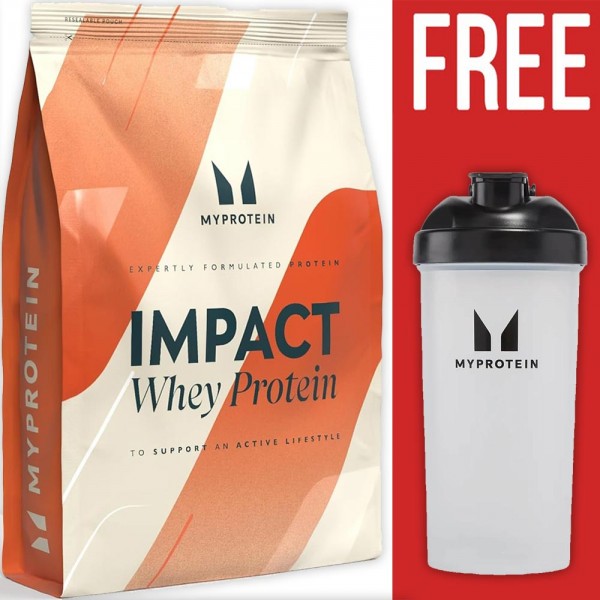 MyProtein Impact Whey Protein 2.5kg + Free MyProtein Shaker