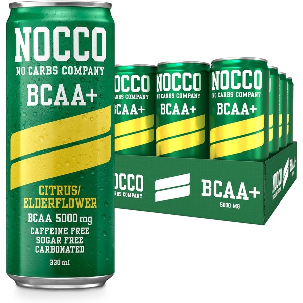 Nocco BCAA Sugar Free Energy 330ml x 12 Pack