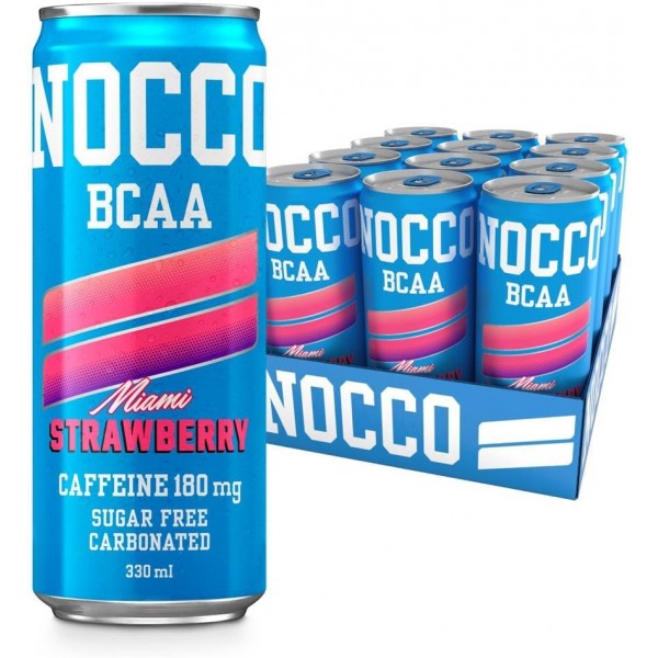 Nocco BCAA Sugar Free Energy 330ml x 12 Pack