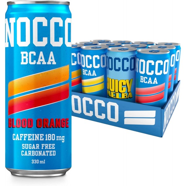 Nocco BCAA Sugar Free Energy 330ml x 12 Pack