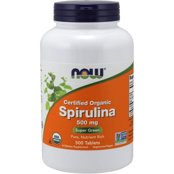 Now Foods Spirulina - 500mg - 100 tablets