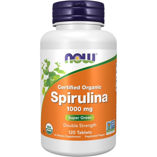 Now Foods - Spirulina - 1000mg - 120 Tablets