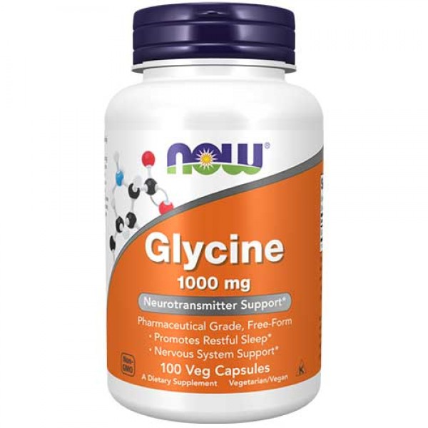 NOW Foods Glycine 1000mg - 100 Veg Caps